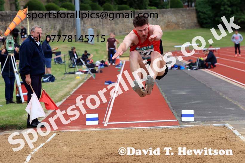 Decathlon Long Jump, 2024 EAP International Combined events, Hewcham, Northumberland.  Photo: David T. Hewitson/Sports for All Pics
